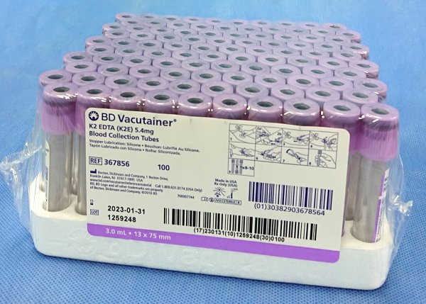 BD VACUTAINER BLOOD COLLECTION TUBE MADE IN USA